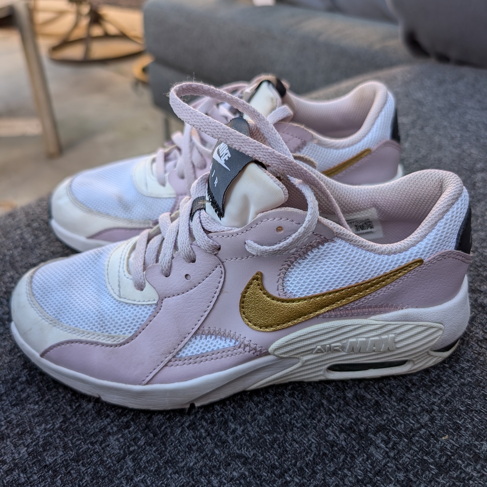 Nike Big Kid Sneakers - Pink and Gold